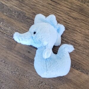 Fluffy Seahorse Jellycat Design Plush.